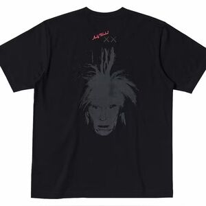 KAWS x Uniqlo Andy Warhol UT Graphic T-shirt, Black, 476352, Size L, NWT!